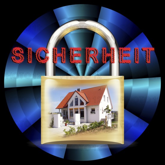 Symbolic image, security, burglary, theft, robbery, liability insurance, household contents