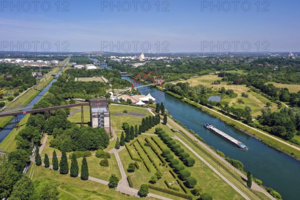 30.07.2022, Gelsenkirchen, North Rhine-Westphalia, Germany, Nordsternpark, here with the building