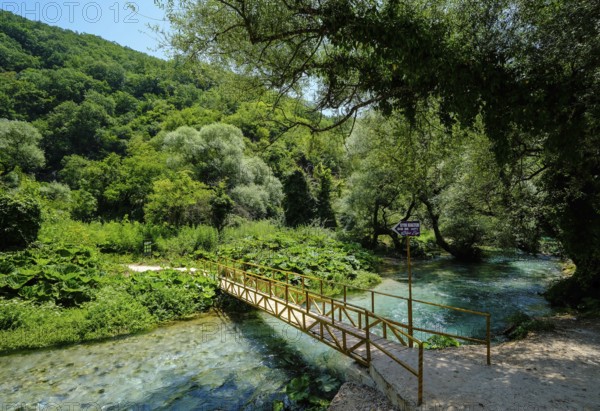 Muzina, Albania, Syri i Kaltër, BLUE EYE, is the country's most water-rich spring at 6 metres per