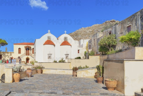 Moni Preveli monastery, Preveli, Rethymno, Crete, Greek Islands, Greece, Europe