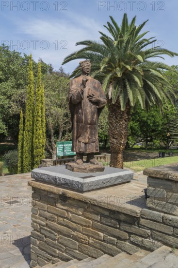Statue of Reverend Theophilus Hamutumbangela in the Parliament Garden, Windhoek, Namibia, Africa