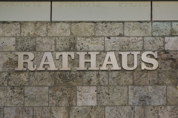 Reutlingen Town Hall, building ensemble from 1966, designed by Wilhelm Tiedje and Rudolf Volz,