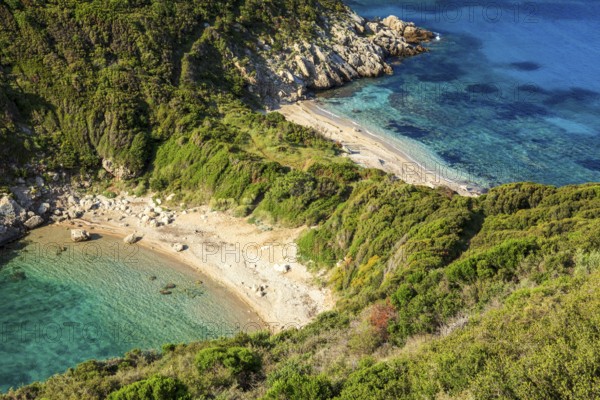 Beaches Porto Timoni, Corfu Island, Ionian Island, Greece, Europe