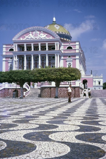 The Amazonas Theatre, built in 1895, Teatro Amazonas, historic opera house, Manaus, Brazil 1962