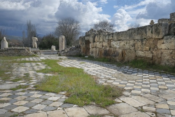 Ancient Baths of Hadrian, ancient archaeological site of Aphrodisias, Geyre, Karacasu, Aydin,
