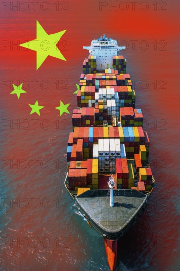 Symbolic image, fragile alliances, China versus USA-EU-Japan, Western value system, world stock