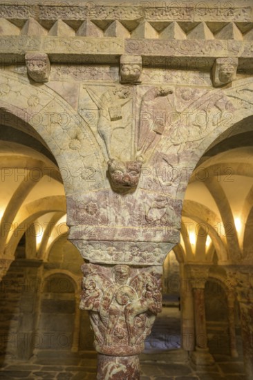 Detail of the west façade of the gallery, Prieuré de Serrabone, Boule-d'Amont, Département