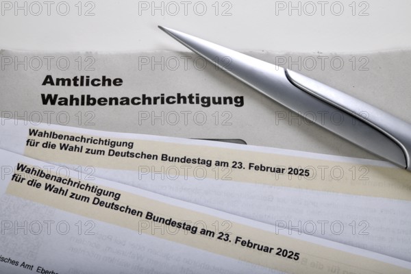 Official election notification for the Bundestag election on 23 February 2025 in the Federal