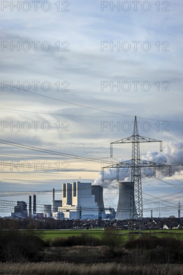 Grevenbroich, North Rhine-Westphalia, Germany, RWE Power AG Neurath power plant, lignite-fired