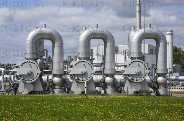 Werne, North Rhine-Westphalia, Germany, compressor station for natural gas and, in future, hydrogen