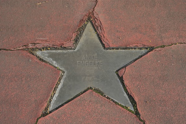Anke Engelke, rotten star on the Boulevard of Stars, Potsdamer Straße, Tiergarten, Mitte, Berlin,