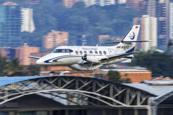 A Moon Flights Jetstream 32 aircraft with registration HK-4820 at Enrique Olaya Herrera Airport in