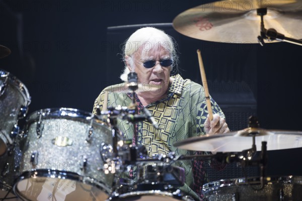 Ian Paice, drummer of Deep Purple live on 1 More Time Tour at the Max-Schmeling-Halle in Berlin on
