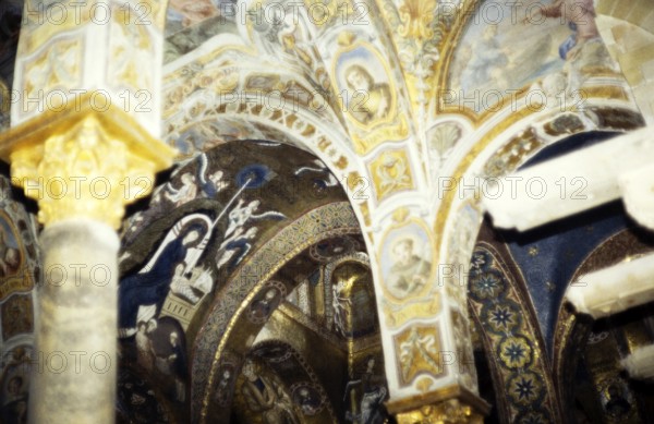 Byzantine wall paintings in the Sanctuary of San Giovanni, San Giovanni degli Eremiti, Palermo,