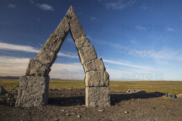Arctic Henge, near Raufarhöfn, Iceland, It is inspired by the mythical world of eddic poem Völuspá