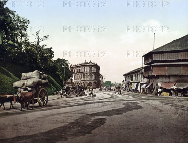 Singapore, Boustead Institute, Historic, digitally restored reproduction from a 19th century