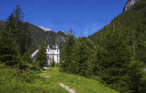 Maria Kirchental pilgrimage church, Loferer Steinberge, Sankt Martin bei Lofer, Pinzgau, Salzburg