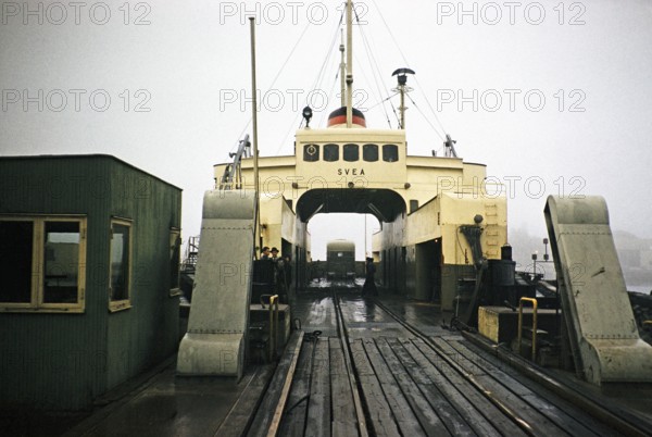 Ferry Svea Elsinore or Helsingør, Denmark, to Halsingborg, Sweden, 1958, Europe
