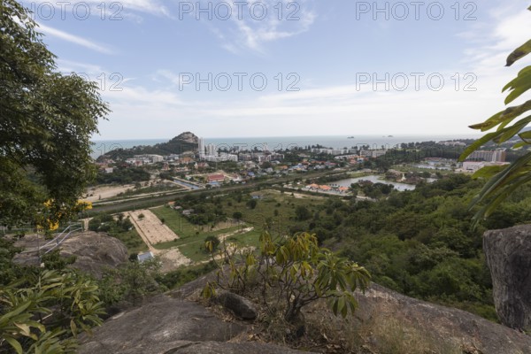 View of Hua Hin South, Takiap Thon Village, Khiri Khan, Hua Hin, Thailand, Asia