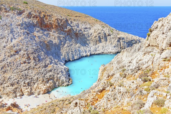 Seitan limania beach, Chania, Crete, Greek Islands, Greece, Europe