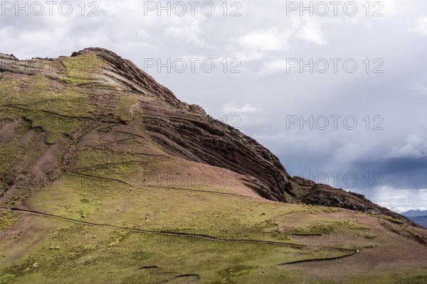 Pallay Punchu Rainbowmountain, Layo, Peru, South America