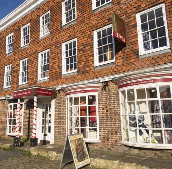 The Edinburgh Wooden Mill shop, High Street, Marlborough, Wiltshire, England, UK