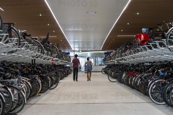 New bicycle car park at Amsterdam Central Station, IJboulevard, space for around 4000 bicycles,