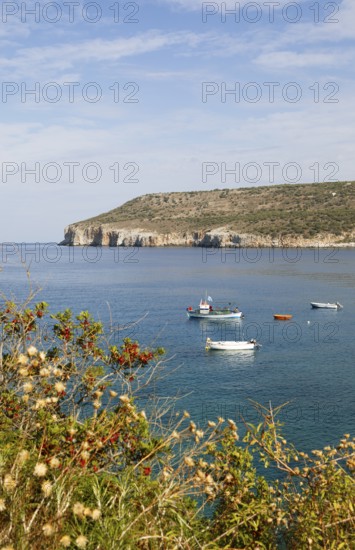 Coast of Mani on the Messinian Gulf, Laconia, Peloponnese, Greece, Europe