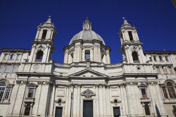 Church of Sant'Agnese in Agone, Piazza Navona, Parione neighbourhood, Rome, Italy, Europe