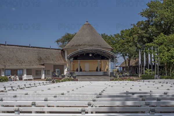 Music pavilion in the concert garden on the promenade in Kühlungsborn, Mecklenburg-Vorpommern,