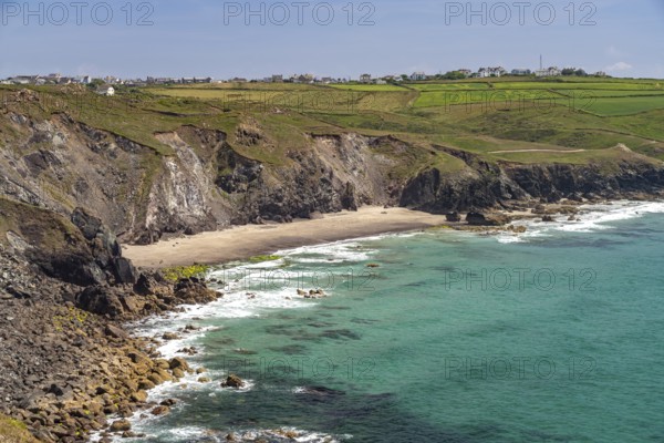 Pentreath Beach on the Lizard Peninsula, Cornwall, England, Great Britain