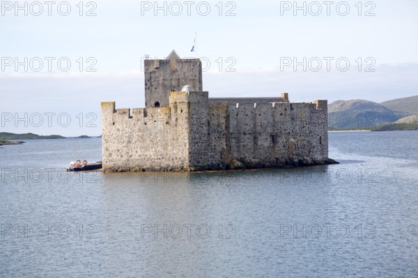 Kisimul castle dating from the sixteenth century and home of the MacNeil clan, Castlebay, Barra,