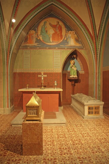 Treasure, interior view, shrine, treasure chest, sarcophagus, Minster of Our Lady, Constance,