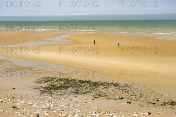 On Cran d'Escalles beach on the Côte d'Opale or Opal Coast in Escalles, France, Europe
