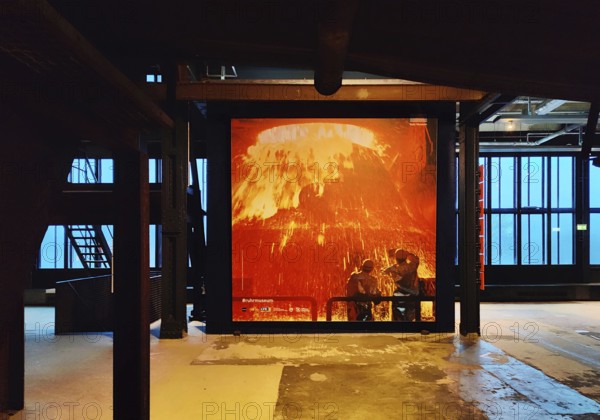 Zollverein Coal Mine Industrial Complex, interior view of the coal washing plant and path to the