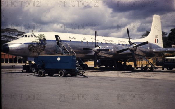 HEAVILY DAMAGED PUSH Alphard XL660, Royal Air Force Transport Command aircraft, Bristol 175