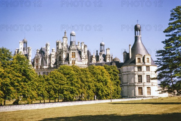 Chambord Castle, Château de Chambord in Chambord, Centre Val de Loire, Loire Valley, FranceFrance