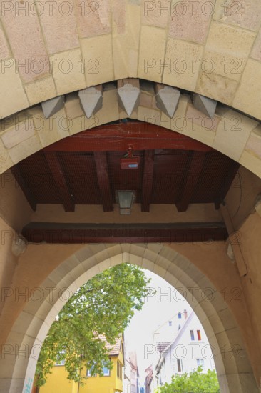 Reutlingen garden gate, first mentioned as Neues Tor in 1392. historical building, town gate,