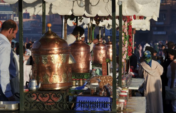 Morocco, Djemaa El Fna Square, Marrakech, Kitchenette, Africa