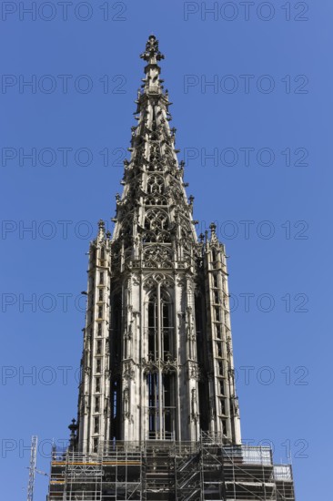 Ulm Cathedral, west tower, Cathedral of Our Lady in Ulm, Gothic architectural style, sacred