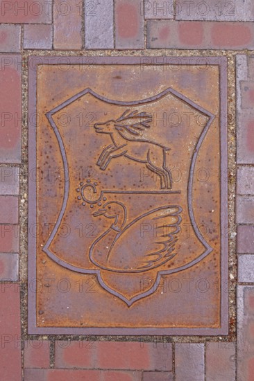 Artwork, Young Art on Old Paths project, Bad Doberan, Mecklenburg-Western Pomerania, Germany,