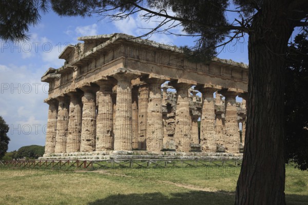 Temple of Poseidon, 2nd Temple of Hera, in Paestum, Campania, Italy, Europe
