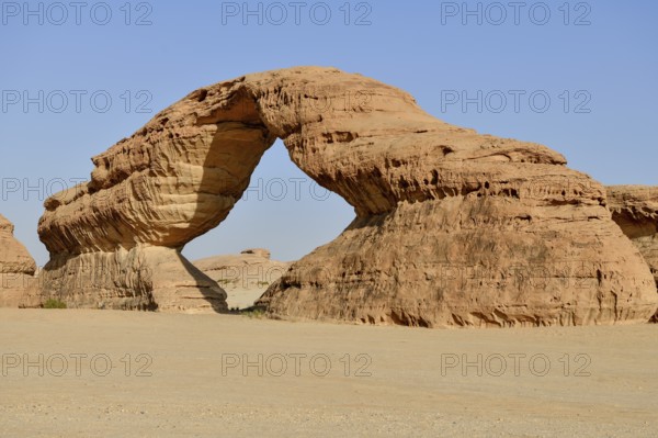 The Arch, also known as Rainbow Rock, near AlUla, Medina Province, Saudi Arabia, Arabian Peninsula,