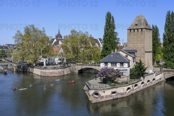 Ponts Couverts Bridge with the Heinricht Tower, Old Town or Grand Ile, Unesco World Heritage Site,