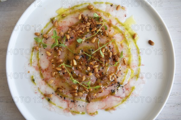 Menorcan Shrimp Carpaccio, Menorca