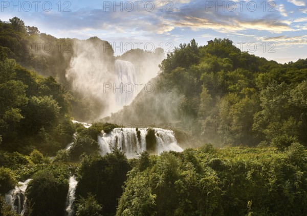 Cascata delle Marmore (Marmore Falls), part of a Roman land drainage system built 271BC, at 165 m