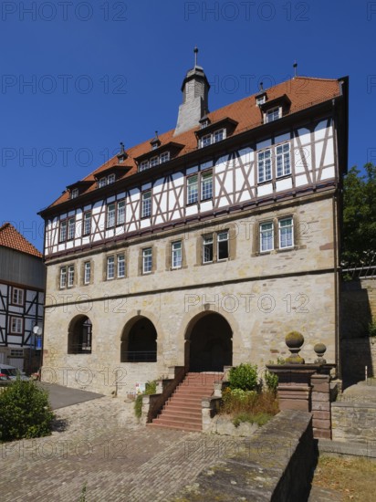 Historic Town Hall, Old Town, Warburg, North Rhine-Westphalia, Germany, Europe