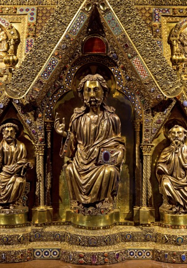 Detail of Elisabeth's shrine, where the bones of Elisabeth once lay, Elisabeth Church, Marburg an