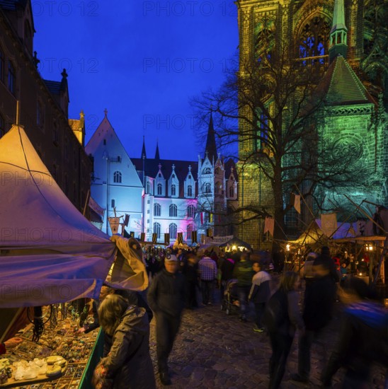 Medieval market at the Albrechtsburg in Meissen