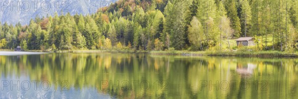 Lautersee, near Mittenwald, Werdenfelser Land, Upper Bavaria, Bavaria, Germany, Europe